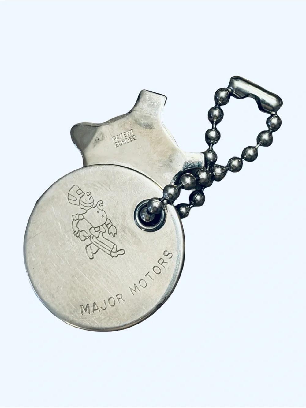 Sterling silver Vintage screwdriver Fob with Ball Chain bottle opener
